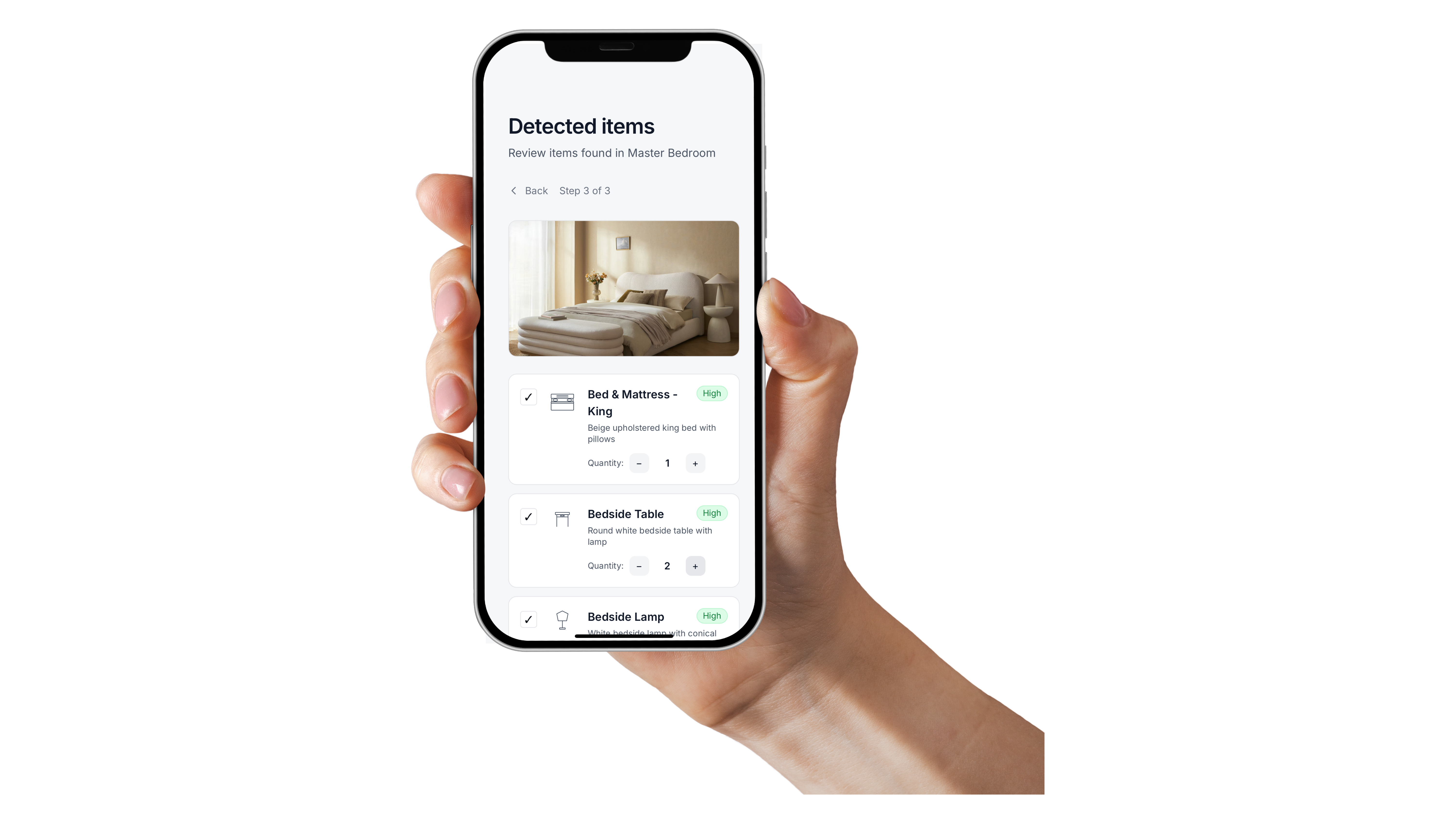 Professional moving service - Hand holding phone mockup